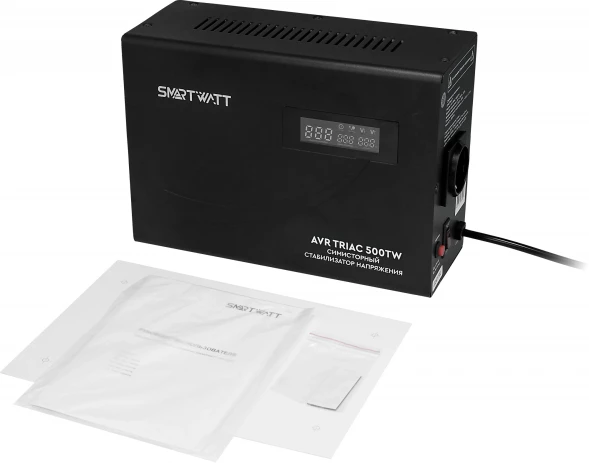 Стабилизатор напряжения Smartwatt AVR Triac 500TW 500ВА черный