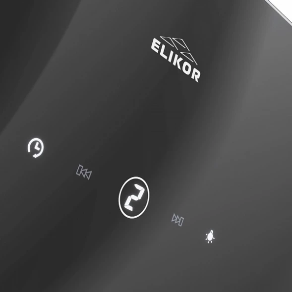 Вытяжка каминная Elikor Wave BK 50 черный управление: сенсорное (1 мотор)