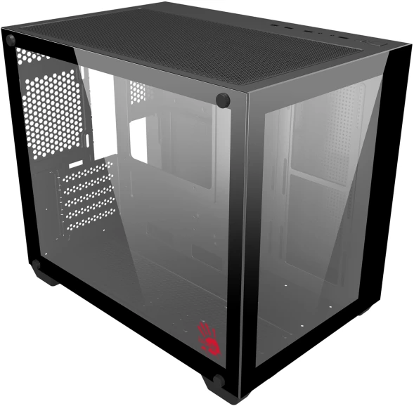 Корпус Bloody BD-CC108 черный без БП mATX 9x120mm 2xUSB3.0 audio bott PSU