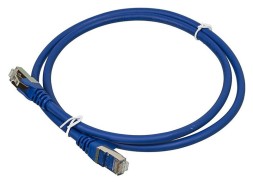 Патч-корд Lanmaster LAN-PC45/S6-1.0-BL FTP RJ-45 вил.-вилка RJ-45 кат.6 1м синий LSZH
