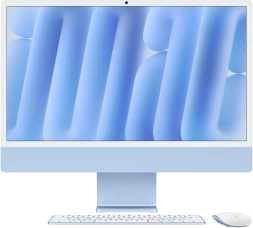 Моноблок Apple iMac A3137 24&amp;quot; 4.5K M4 10 core (4) 16Gb SSD256Gb 10 core GPU macOS WiFi BT 143W клавиатура мышь Cam синий 4480x2520