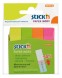 Закладки самокл. индексы бумажные Stick`n 21613 12x50мм 4цв.в упак. 100лист европодвес