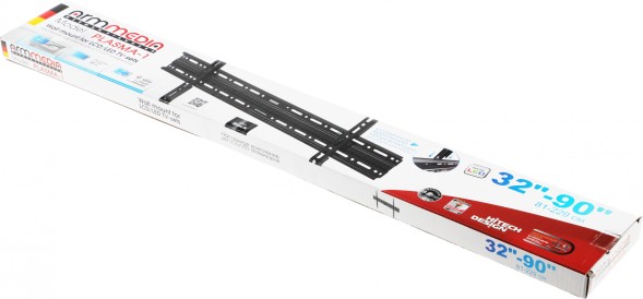 Кронштейн для телевизора Arm Media PLASMA-1 new черный 32&amp;quot;-90&amp;quot; макс.55кг настенный фиксированный