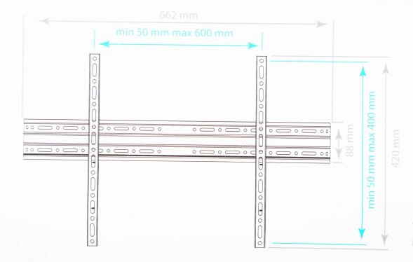 Кронштейн для телевизора Arm Media PLASMA-1 new черный 32&amp;quot;-90&amp;quot; макс.55кг настенный фиксированный