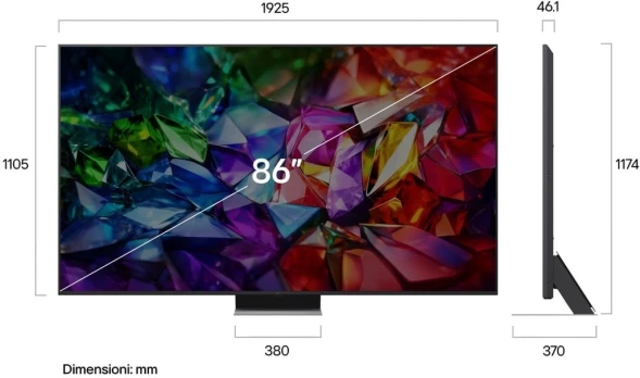 Телевизор LED LG 86&amp;quot; 86MRGB96B6B.ARUG черный титан 4K Ultra HD 120Hz DVB-T2 DVB-C DVB-S2 USB WiFi Smart TV