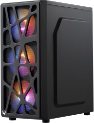 Корпус Formula MANA черный без БП ATX 6x120mm 1xUSB2.0 1xUSB3.0 1xUSB3.1 audio bott PSU