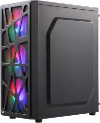 Корпус Formula MANA черный без БП ATX 6x120mm 1xUSB2.0 1xUSB3.0 1xUSB3.1 audio bott PSU