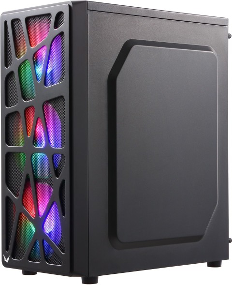 Корпус Formula MANA черный без БП ATX 6x120mm 1xUSB2.0 1xUSB3.0 1xUSB3.1 audio bott PSU