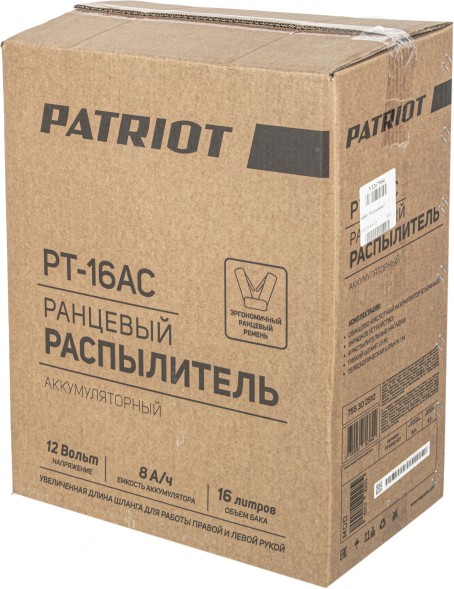 Опрыскиватель Patriot PT-16AC аккум. ранц. 16л оранжевый (755302510)