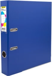 Папка-регистратор Silwerhof A4 50мм ПВХ/бумага синий мет.окант. сборная (упак.:2шт)