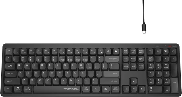 Клавиатура A4Tech Fstyler FBX55C черный USB беспроводная BT/Radio slim Multimedia (FBX55C)