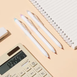 Ручка гелев. Deli EG160-BL белый d=0.5мм гол. черн. кругл. стираемая