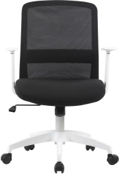 Кресло Cactus CS-WMC333-BK черный сиденье черный сетка/ткань низк.спин. крестов. пластик пластик белый