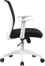 Кресло Cactus CS-WMC333-BK черный сиденье черный сетка/ткань низк.спин. крестов. пластик пластик белый