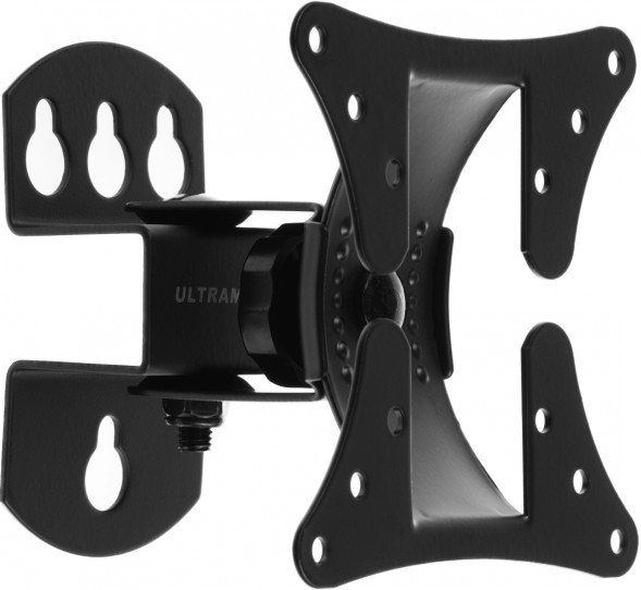 Кронштейн для телевизора Ultramounts UM857 черный 12&amp;quot;-27&amp;quot; макс.30кг настенный поворот и наклон