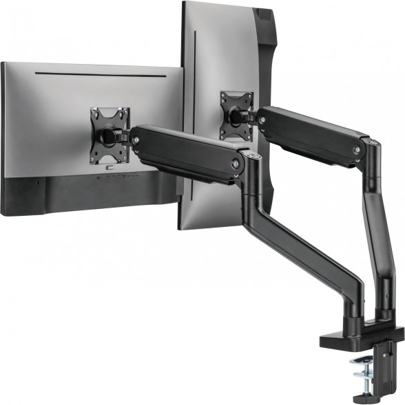 Кронштейн для мониторов Ultramounts UM731 черный 17&amp;quot;-35&amp;quot; макс.16кг крепление к столешнице поворот и наклон