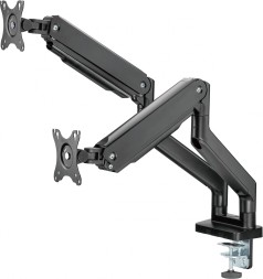 Кронштейн для мониторов Ultramounts UM731 черный 17&amp;quot;-35&amp;quot; макс.16кг крепление к столешнице поворот и наклон