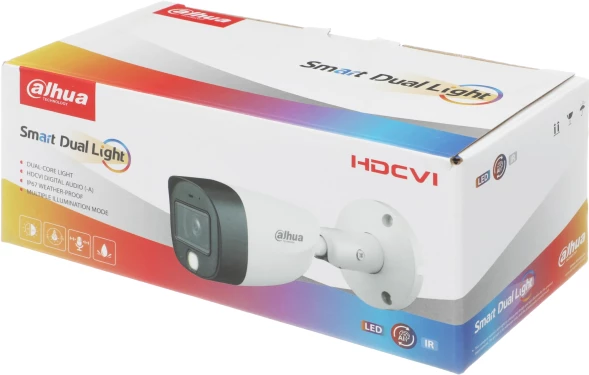Камера видеонаблюдения аналоговая Dahua DH-HAC-HFW1200CMP-IL-A-0280B-S6 2.8-2.8мм HD-CVI HD-TVI цв. корп.:белый (DH-HAC-HFW1200CMP-IL-A-0280B)
