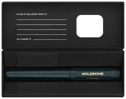 Ручка шариков. Moleskine Kaweco (KAWBALLPENGRN) т.зеленый d=1мм син. черн. подар.кор.