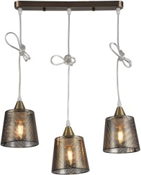 Светильник Hiper Wink H229-3 подвес. цв.св.:белый бронзовый