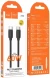 Кабель Hoco X115 51998 USB-C-USB-C 1.2м черный