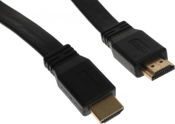 Кабель аудио-видео Buro BU-HDMI-FLAT-v1.4-1.5m HDMI (m)/HDMI (m) 1.5м. черный