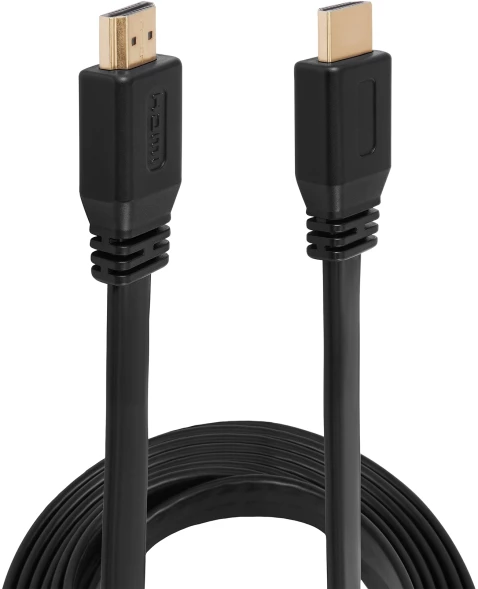 Кабель аудио-видео Buro BU-HDMI-FLAT-v1.4-1.5m HDMI (m)/HDMI (m) 1.5м. черный