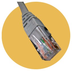 Патч-корд Lanmaster LAN-45-P4-2M UTP 110-P4 кат.3 2м