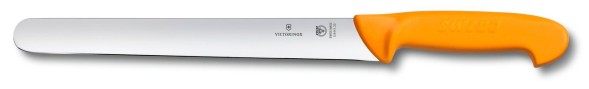 Нож кухонный Victorinox Swibo (5.8441.25) стальной для нарезки ломтиками лезв.250мм прямая заточка оранжевый