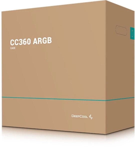 Корпус Deepcool CC360 ARGB черный без БП mATX 5x120mm 4x140mm 1xUSB2.0 1xUSB3.0 audio bott PSU