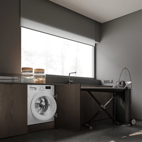 Стиральная машина Weissgauff WMI 6147 Inverter Steam класс:A+++ загрузка до 7кг отжим:1400об/мин белый инвертер