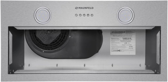 Вытяжка встраиваемая Maunfeld 601M нержавеющая сталь управление: кнопочное (1 мотор)