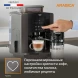 Кофемашина Krups Arabica Latte EA819E10 1450Вт черный/коричневый
