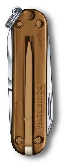 Нож перочинный Victorinox Classic SD Chocolate Fugde (0.6223.T55G) 58мм 7функц. подар.коробка