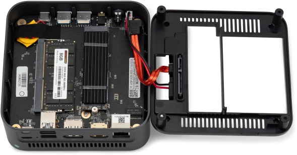 Неттоп IRU 110ALCN N200 (1) 8Gb SSD256Gb UHDG Windows 11 Pro GbitEth WiFi BT черный (2012500)