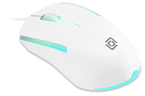 Мышь Оклик 245M белый оптическая (1000dpi) USB (3but)