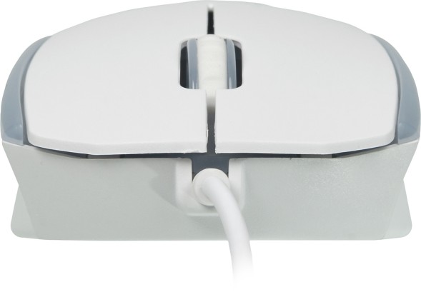 Мышь Оклик 245M белый оптическая (1000dpi) USB (3but)