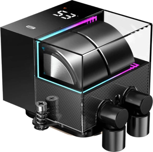 Система водяного охлаждения PcCooler DS360 BK Soc-AM5/AM4/1151/1200/1700 черный 4-pin Al LCD 300W Ret (DS360-BKNWXX-GL)