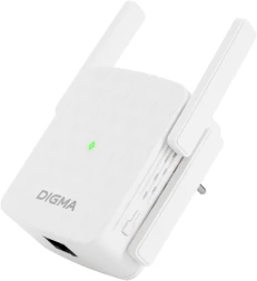 Повторитель беспроводного сигнала Digma D-WR400 AC1200 10/100BASE-TX/Wi-Fi белый