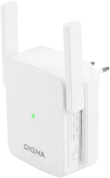 Повторитель беспроводного сигнала Digma D-WR400 AC1200 10/100BASE-TX/Wi-Fi белый