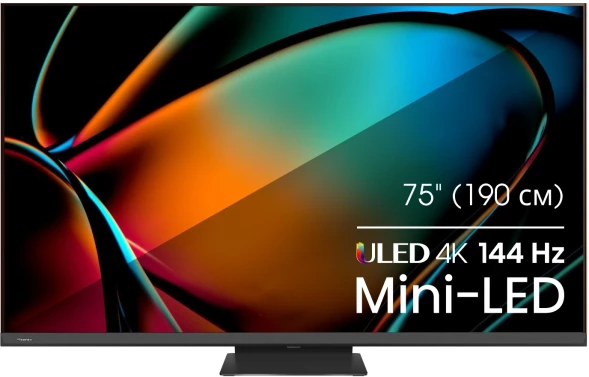 Телевизор LED Hisense 75&amp;quot; 75U8KQ темно-серый 4K Ultra HD 120Hz DVB-T DVB-T2 DVB-C DVB-S DVB-S2 USB WiFi Smart TV