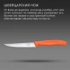 Нож кухонный Victorinox Swiss Classic 6.7239.C1 стальной универсальный для стейка/пиццы лезв.110мм серрейт. заточка оранжевый