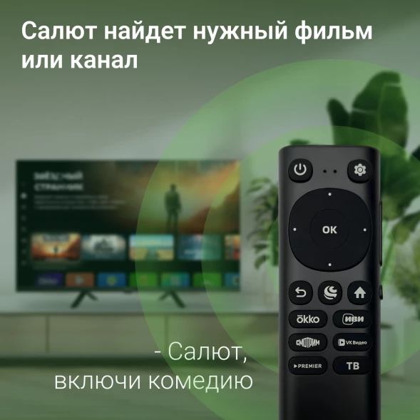 Телевизор LED Digma 32&amp;quot; DM-LED32SBB34 Салют ТВ Frameless Metal черный HD 60Hz DVB-T DVB-T2 DVB-C DVB-S DVB-S2 USB WiFi Smart TV