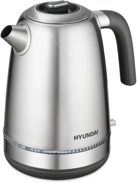 Чайник электрический Hyundai HYK-S5806 1.7л. 2200Вт серебристый матовый/черный корпус: металл