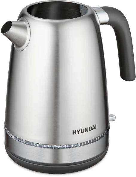 Чайник электрический Hyundai HYK-S5806 1.7л. 2200Вт серебристый матовый/черный корпус: металл