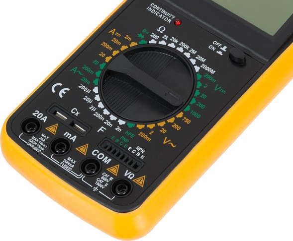 Мультиметр Ресанта DT 9205A цифровой черный/желтый