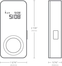 Лазерный дальномер Hoto Smart Laser Measure 2кл.лаз. 630нм цв.луч. красный (HTE0002EU)