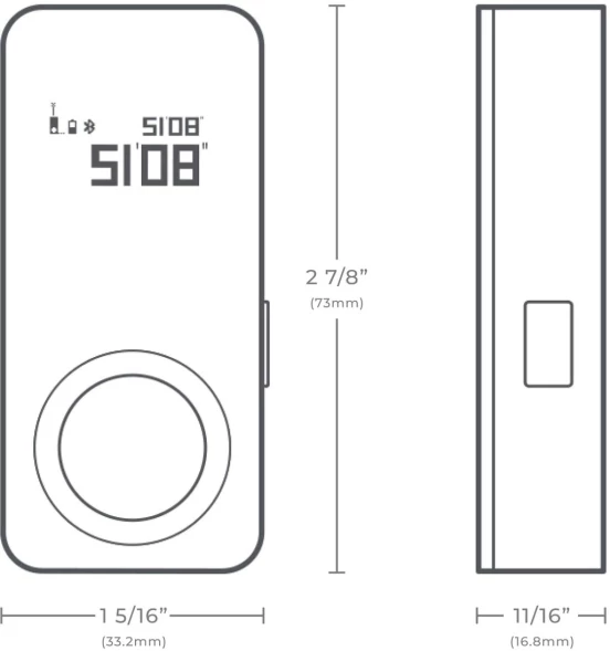 Лазерный дальномер Hoto Smart Laser Measure 2кл.лаз. 630нм цв.луч. красный (HTE0002EU)