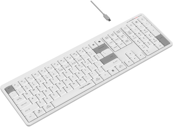 Клавиатура A4Tech Fstyler FBX55C белый USB беспроводная BT/Radio slim Multimedia (FBX55C)