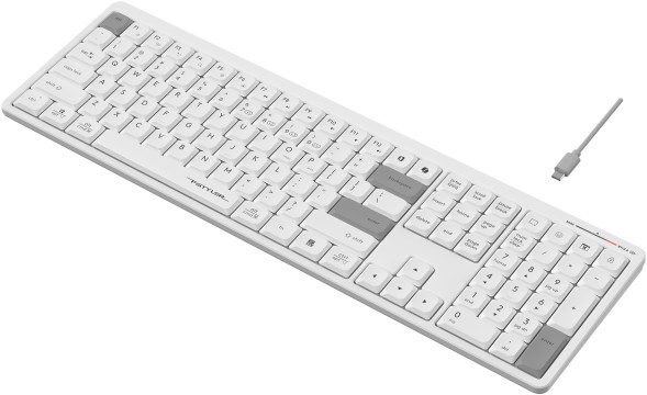 Клавиатура A4Tech Fstyler FBX55C белый USB беспроводная BT/Radio slim Multimedia (FBX55C)